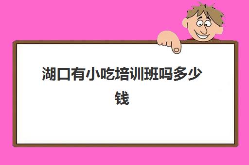 湖口有小吃培训班吗多少钱(路边摊小吃培训学费)