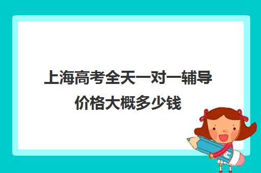 上海高考全天一对一辅导价格大概多少钱(初中一对一辅导哪个好)