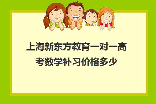 上海新东方教育一对一高考数学补习价格多少