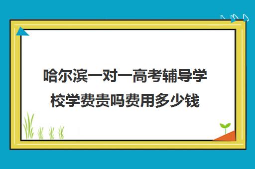 哈尔滨一对一高考辅导学校学费贵吗费用多少钱(哈尔滨补课机构哪家好)