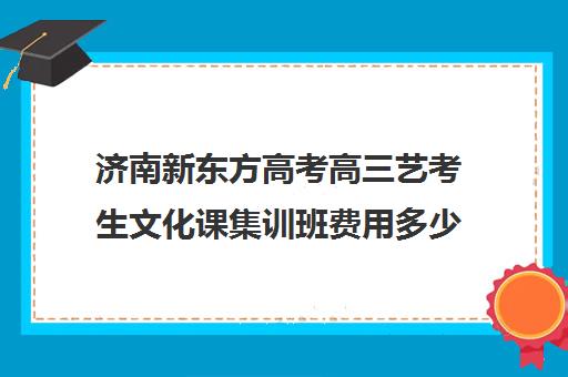 济南新东方高考高三艺考生文化课集训班费用多少钱(新东方艺考文化课全日制辅导)