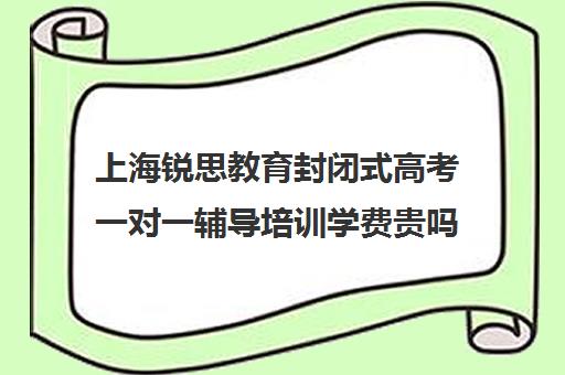 上海锐思教育封闭式高考一对一辅导培训学费贵吗（上海高三全日制补课机构）