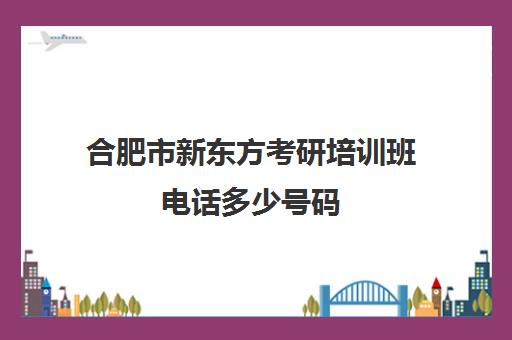 合肥市新东方考研培训班电话多少号码(合肥新东方补课联系方式)