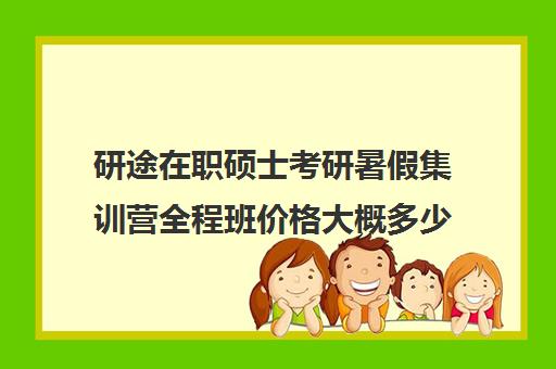 研途在职硕士考研暑假集训营全程班价格大概多少钱（最便宜的在职研究生）