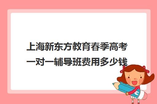 上海新东方教育春季高考一对一辅导班费用多少钱(新东方学费一年大概多少钱)