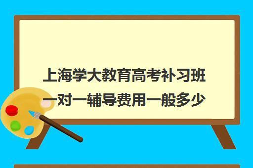 上海学大教育高考补习班一对一辅导费用一般多少钱