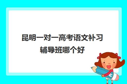 昆明一对一高考语文补习辅导班哪个好