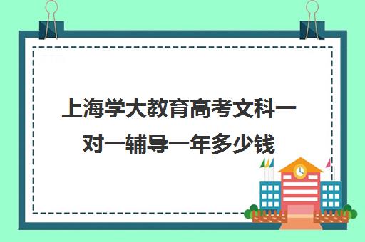 上海学大教育高考文科一对一辅导一年多少钱（初中一对一辅导哪个好）