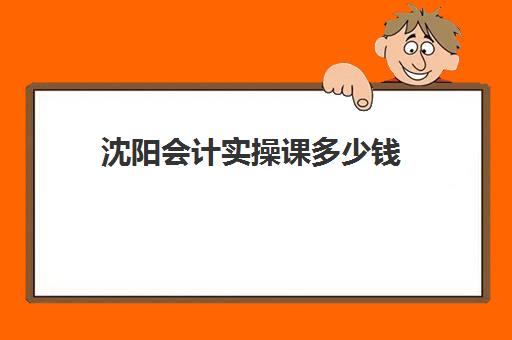 沈阳会计实操课多少钱(会计初级课程多少钱)