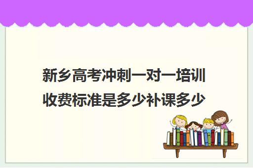 新乡高考冲刺一对一培训收费标准是多少补课多少钱一小时(一对一补课价格)