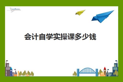 会计自学实操课多少钱(会计培训班初级费用)