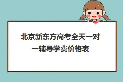 北京新东方高考全天一对一辅导学费价格表（新东方初三冲刺班学费）