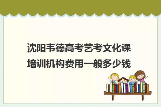 沈阳韦德高考艺考文化课培训机构费用一般多少钱(北京三大艺考培训机构)