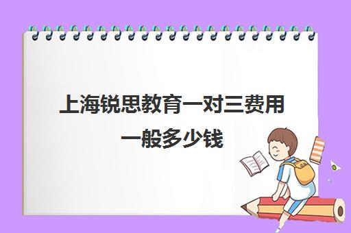 上海锐思教育一对三费用一般多少钱（锐思教育官网）