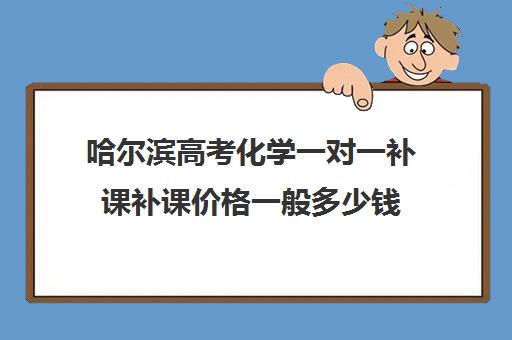 哈尔滨高考化学一对一补课补课价格一般多少钱(哈尔滨一对一辅导排名)