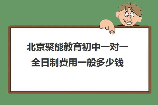 北京聚能教育初中一对一全日制费用一般多少钱（正规的初中补课机构）