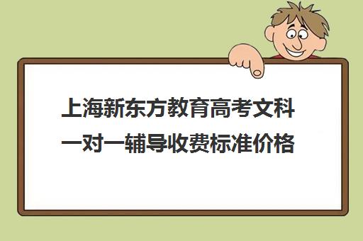 上海新东方教育高考文科一对一辅导收费标准价格一览(上海高中一对一补课多少钱一小时