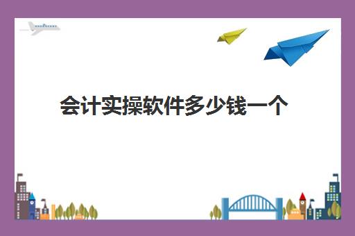 会计实操软件多少钱一个(学会计需要在电脑安装什么软件)