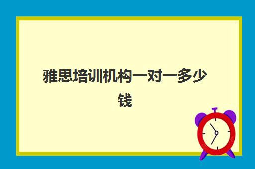 雅思培训机构一对一多少钱(一对一英语辅导收费标准)