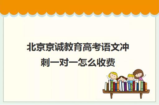 北京京诚教育高考语文冲刺一对一怎么收费（高三一对一培训机构）