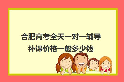 合肥高考全天一对一辅导补课价格一般多少钱(合肥初中一对一家教排名)