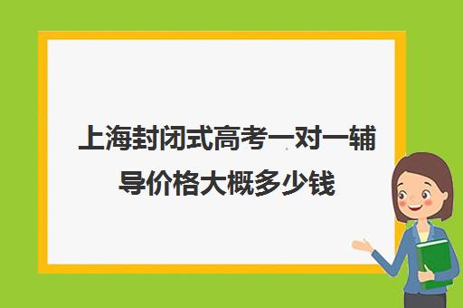 上海封闭式高考一对一辅导价格大概多少钱(高考线上辅导机构有哪些比较好)