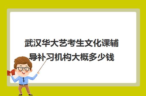 武汉华大艺考生文化课辅导补习机构大概多少钱