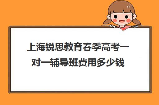 上海锐思教育春季高考一对一辅导班费用多少钱（春季高考线上辅导班）