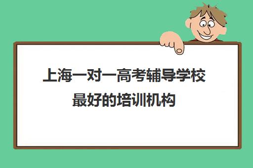 上海一对一高考辅导学校最好的培训机构(上海高三全日制补课机构)