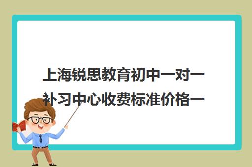 上海锐思教育初中一对一补习中心收费标准价格一览