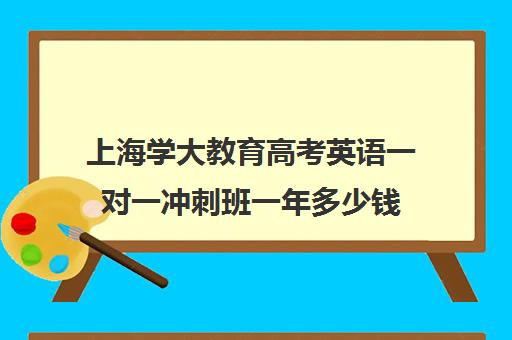 上海学大教育高考英语一对一冲刺班一年多少钱（高考一对一辅导机构哪个好）