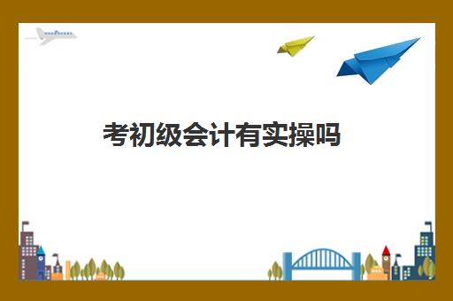 考初级会计有实操吗(会计初级考试视频课程)