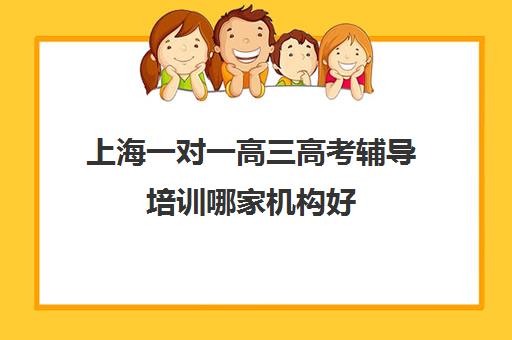 上海一对一高三高考辅导培训哪家机构好(上海高考补课机构排名)