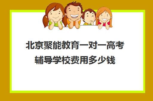 北京聚能教育一对一高考辅导学校费用多少钱（高考线上辅导机构有哪些比较好）