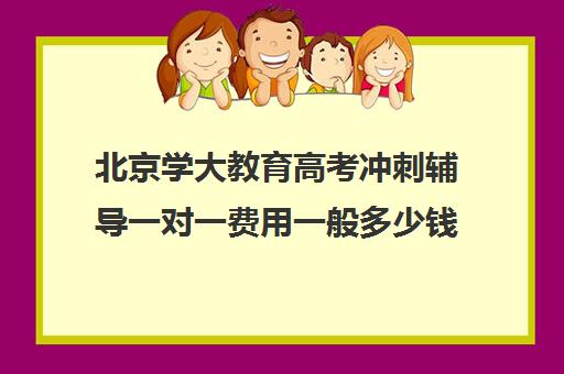 北京学大教育高考冲刺辅导一对一费用一般多少钱（家教辅导一对一收费）