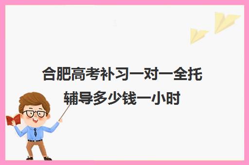 合肥高考补习一对一全托辅导多少钱一小时