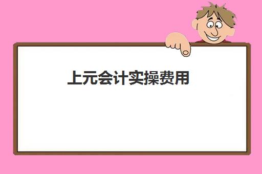 上元会计实操费用(仁和会计好还是上元教育好)