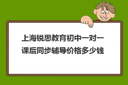 上海锐思教育初中一对一课后同步辅导价格多少钱（上海初中补课哪个机构比较好）