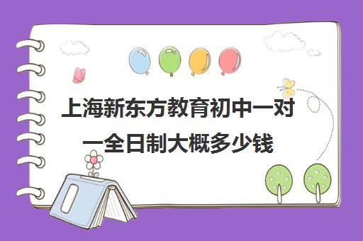 上海新东方教育初中一对一全日制大概多少钱(新东方是私立学校还是培训机构)