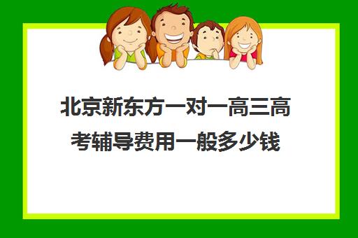 北京新东方一对一高三高考辅导费用一般多少钱（北京高中一对一补课费用）