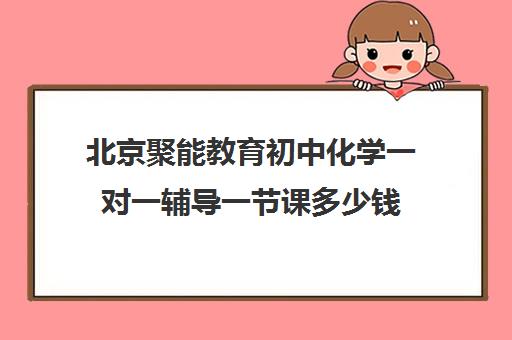 北京聚能教育初中化学一对一辅导一节课多少钱（初中化学一对一有必要吗）