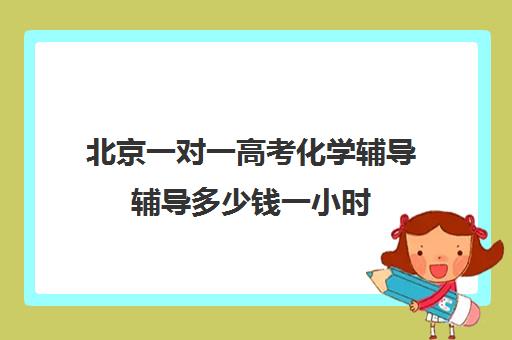 北京一对一高考化学辅导辅导多少钱一小时(一对一辅导有效果吗)