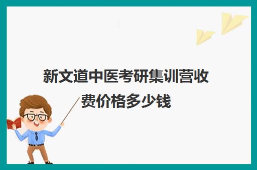 新文道中医考研集训营收费价格多少钱（顺适教育集训营收费标准）