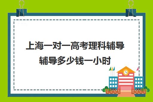 上海一对一高考理科辅导辅导多少钱一小时(高中线上一对一辅导)