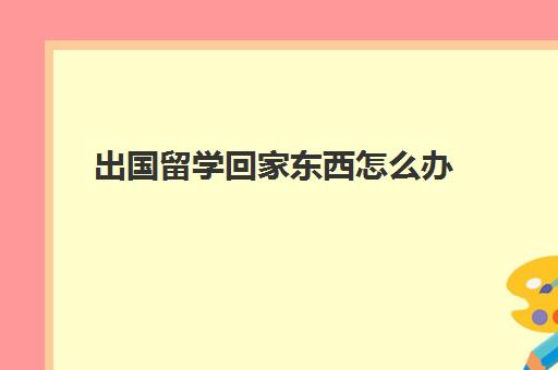 出国留学回家东西怎么办(日本留学回国家具怎么处理)