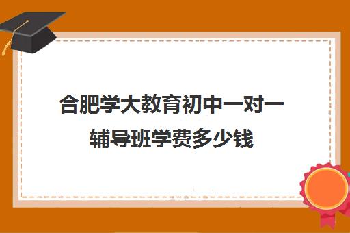 合肥学大教育初中一对一辅导班学费多少钱(学大教育价格表)