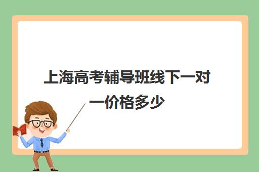 上海高考辅导班线下一对一价格多少(上海高中一对一补课多少钱一小时)