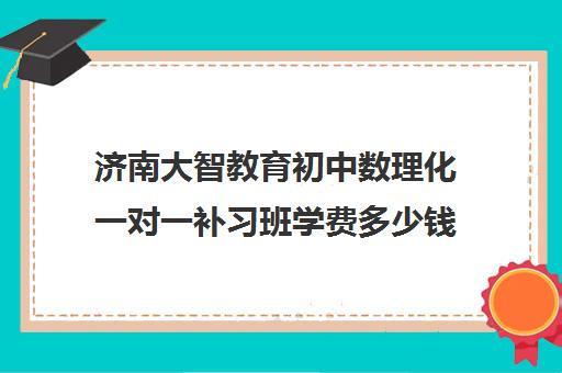 济南大智教育初中数理化一对一补习班学费多少钱