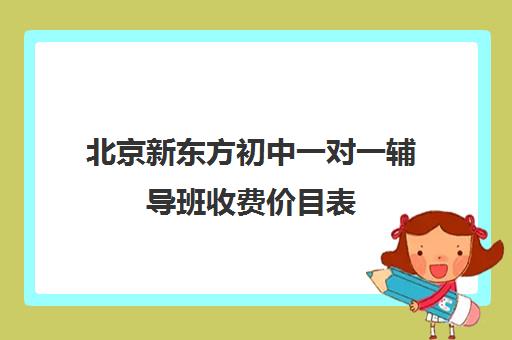 北京新东方初中一对一辅导班收费价目表（新东方初三一对一价格表）