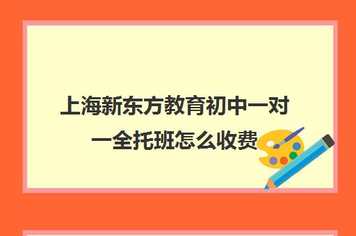 上海新东方教育初中一对一全托班怎么收费(新东方一对一补课价格)